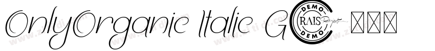 OnlyOrganic Italic G字体转换